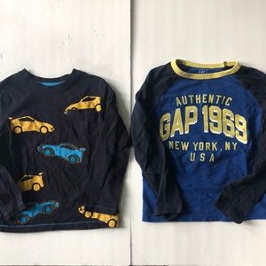 Boys Lot of 2 Gap Long Sleeve Shirts